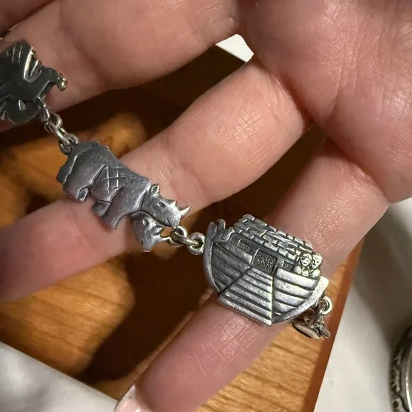 James Avery Silver Animal Noah’s ark Charm Bracelet - Picture 7 of 9